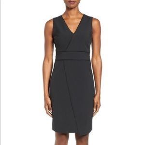 T Tahari Dolce Sheath Dress in Pinstripe Black